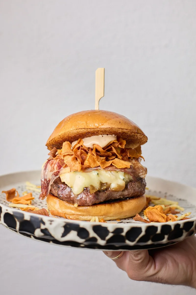 Hamburguesa de Wagyu en Las Rosas, Madrid